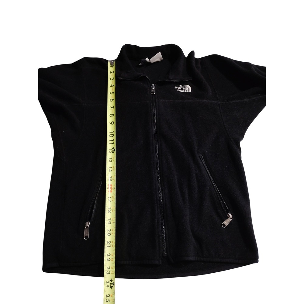 The North Face Black‎ Fleece Zip Up Jacket Men's Size Medium - Picture 4 of 7